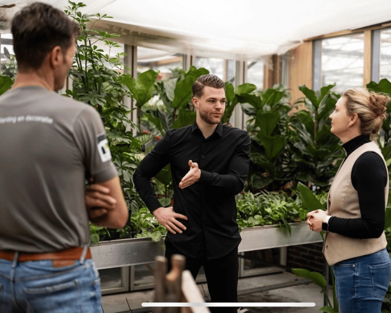 Klantafspraak in plantenkas - Orangerie Bijleveld