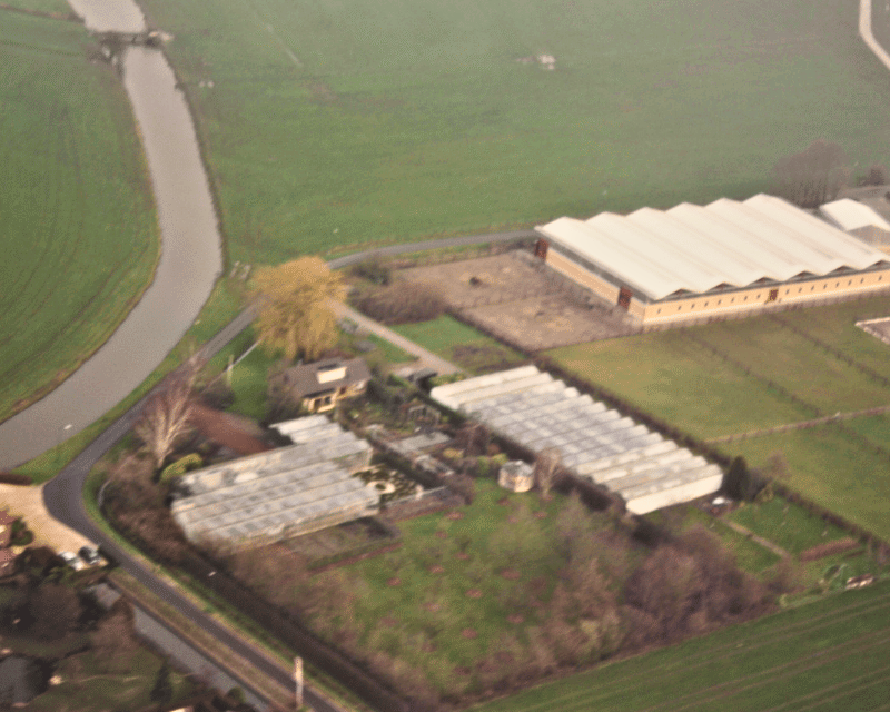 Luchtfoto locatie Orangerie Bijleveld - Vleuten