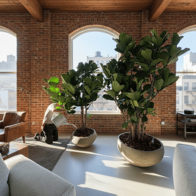 Ficus lyrata in pot Atelier Vierkant 