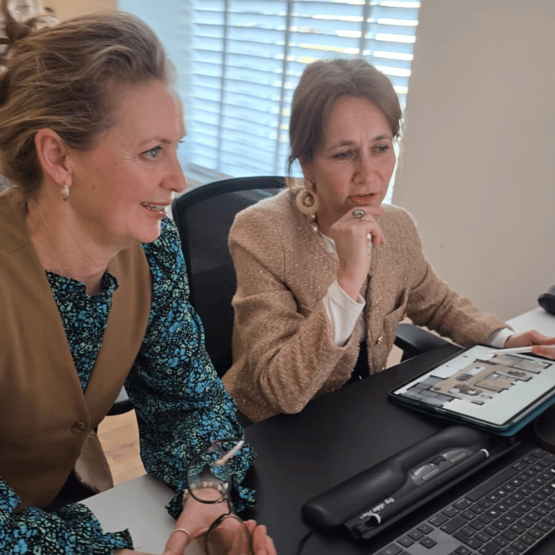Interieurontwerp beplantingsplan overleg Tessa Pellemans van Tessaas en Petra de Groot Orangerie Bijleveld
